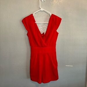 Bebe Red Romper
